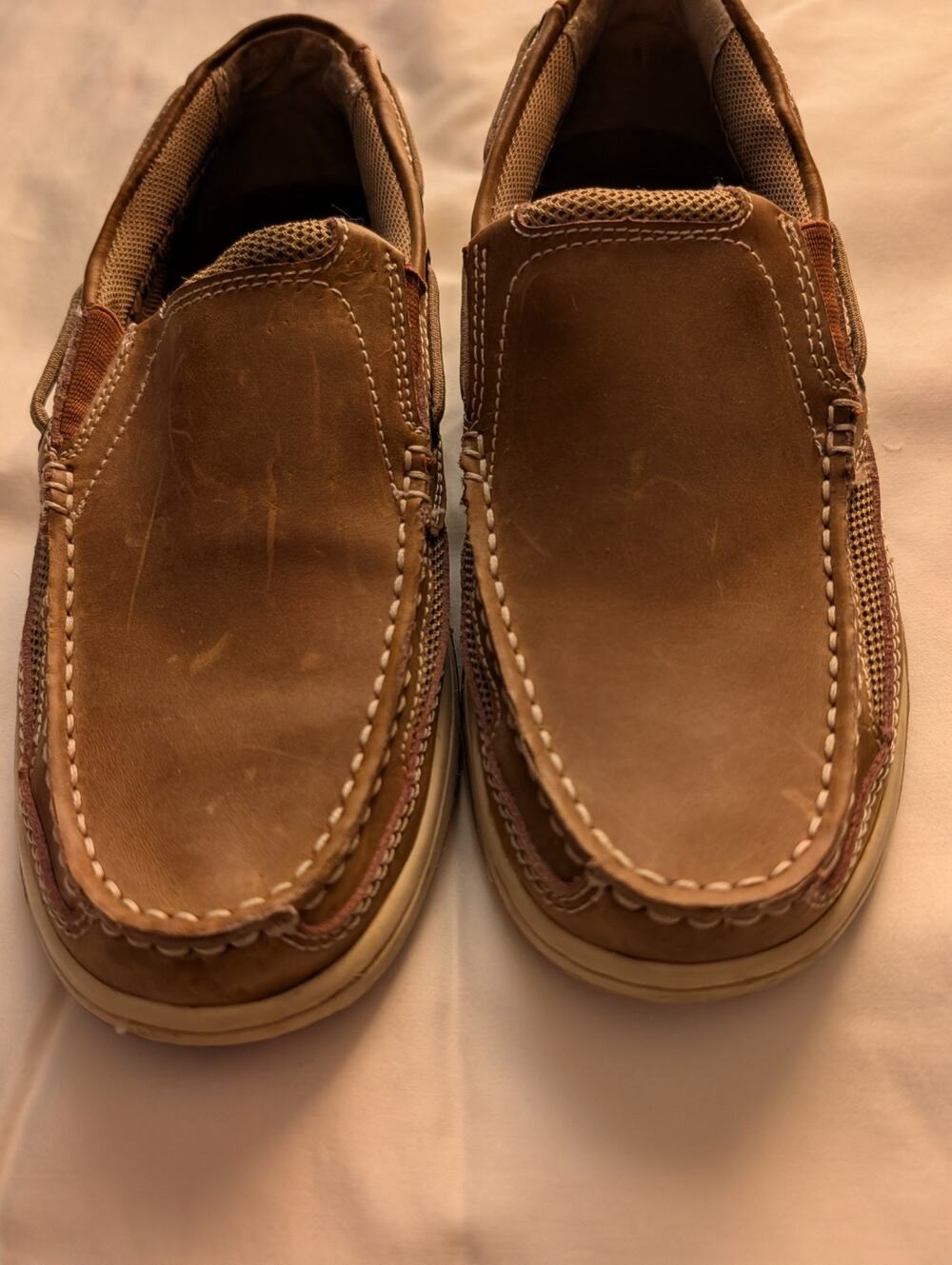 Margaritaville Brown Anchor Slip On Boat Loafers Casual Shoes Men's Size 9